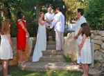 Wedding celebration at Santa Barbara