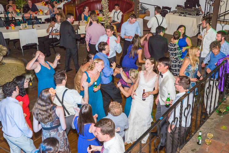 Wedding celebration at El Paseo, Santa Barbara