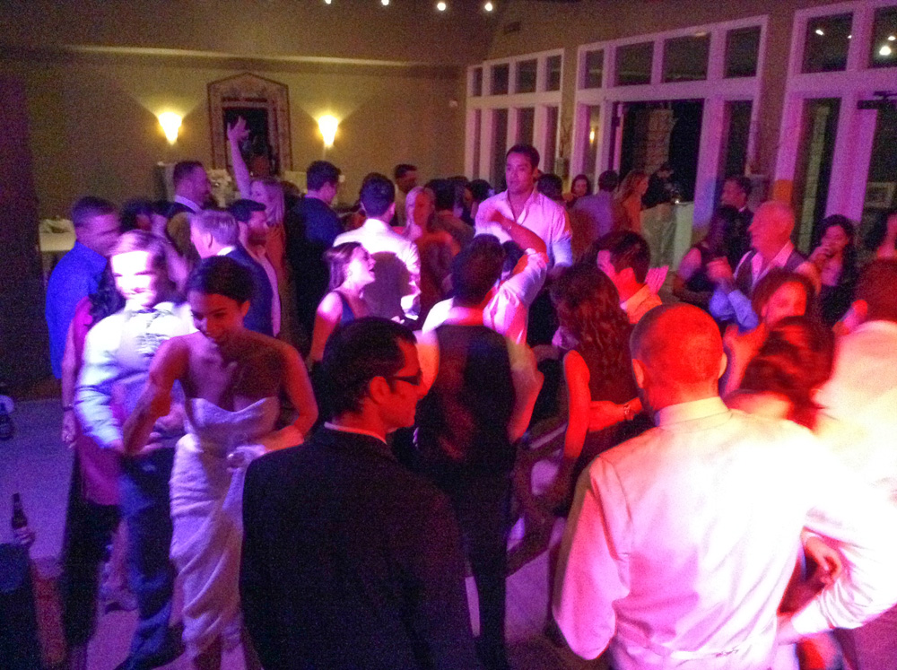 Custom gobo lighting and up-lighting by DJ JAS
