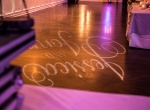 Custom gobo lighting and up-lighting by DJ JAS