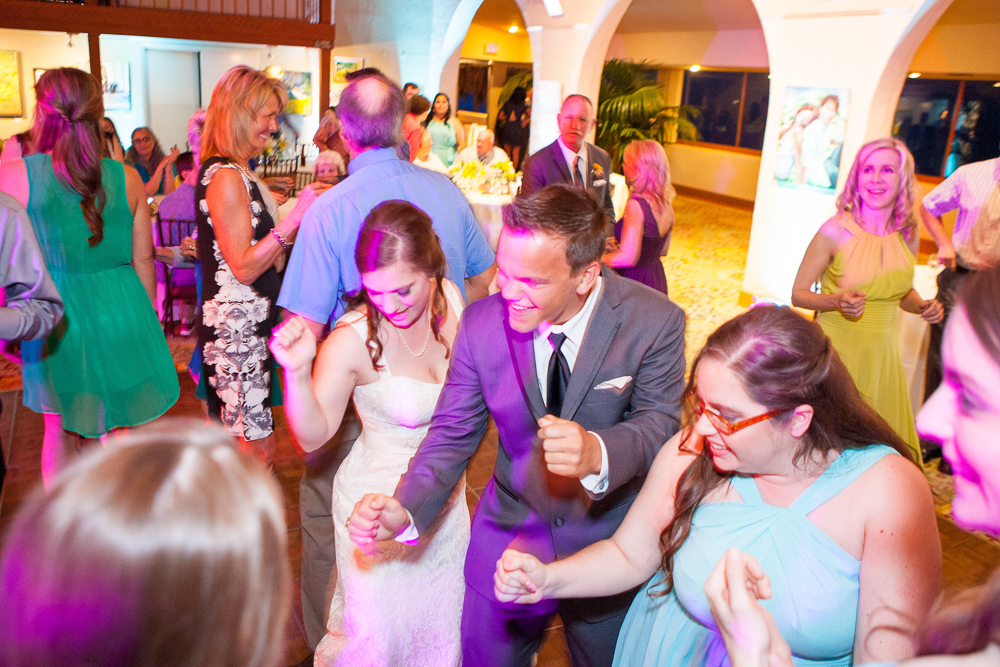 Wedding celebration at Cabrillo Arts Pavilion, Santa Barbara
