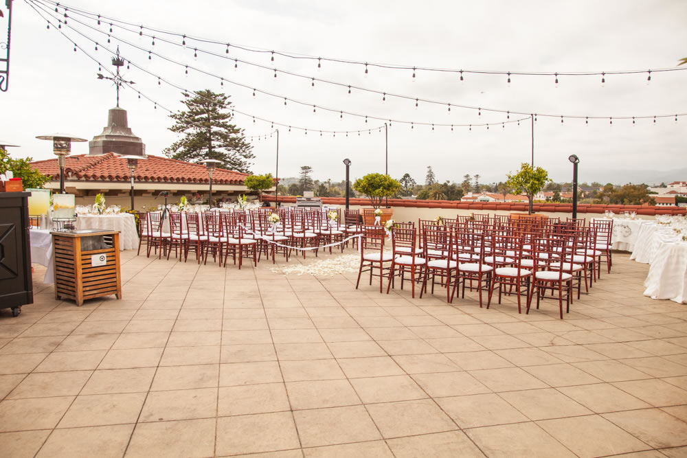 DJ JAS Productions wedding at the Canary Hotel rooftop, Santa Barbara