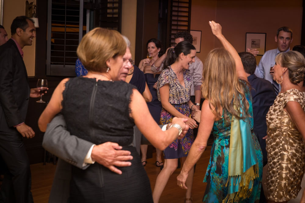 Wedding celebration at the Santa Barbara Club