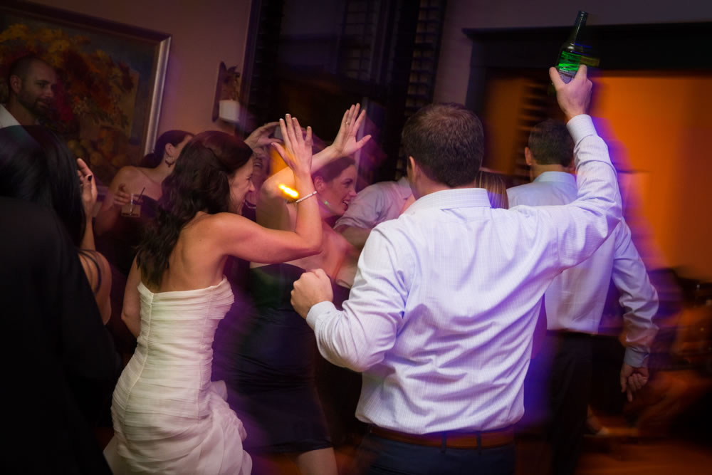 Wedding celebration at the Santa Barbara Club