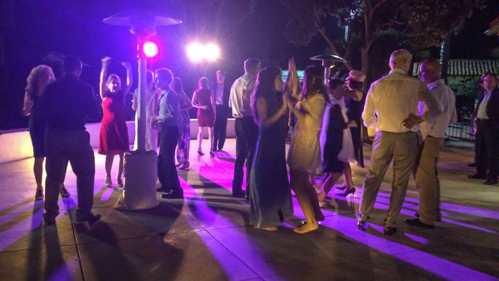 Wedding celebration at Chase Palm Park Center, Santa Barbara