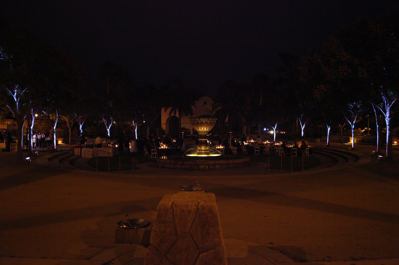 Wedding celebration at Chase Palm Park Center, Santa Barbara