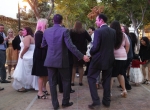 Wedding celebration at Chase Palm Park Center, Santa Barbara