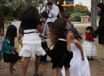 Wedding celebration at Chase Palm Park Center, Santa Barbara