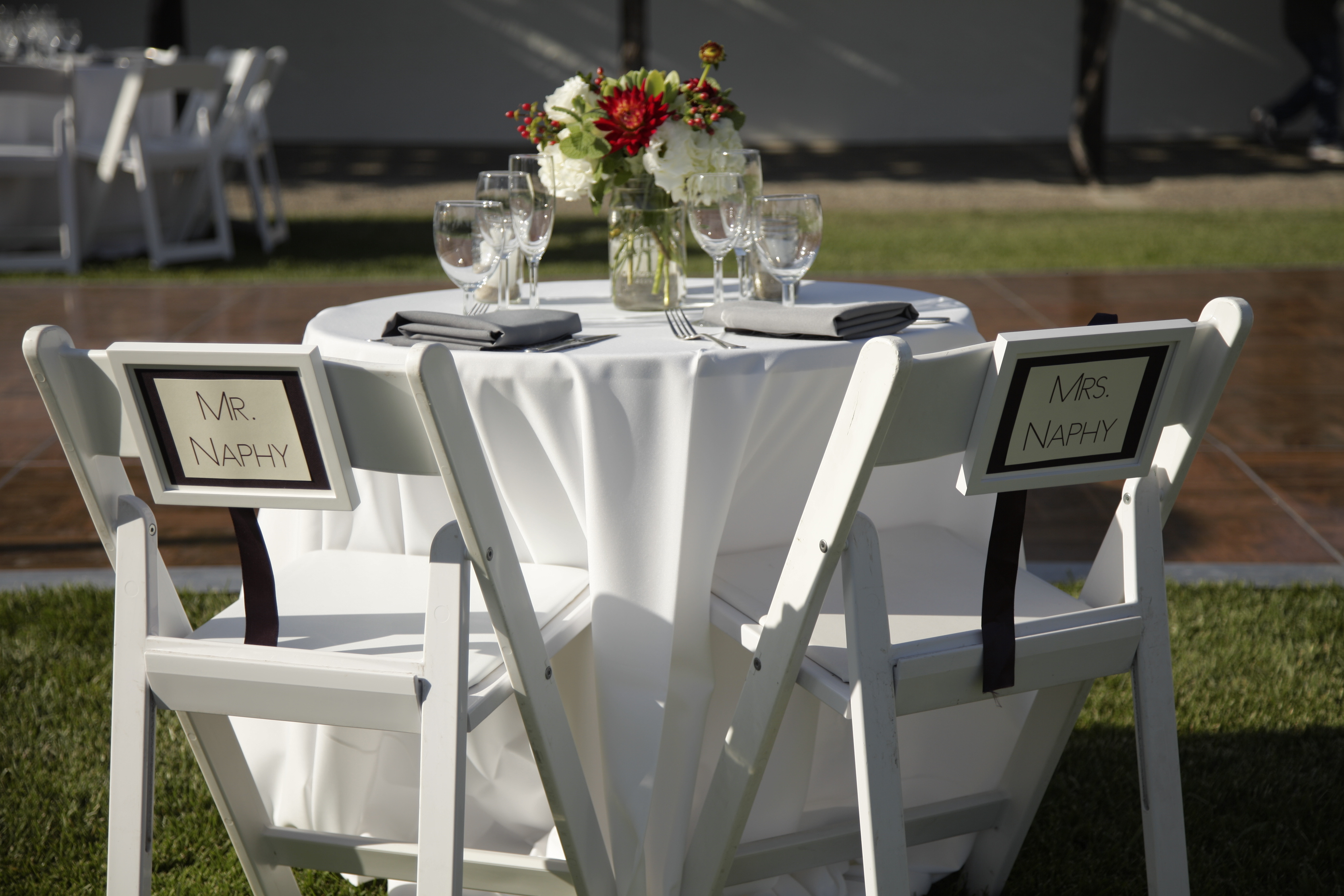 Wedding celebration at Gainey Vineyard, Santa Ynez