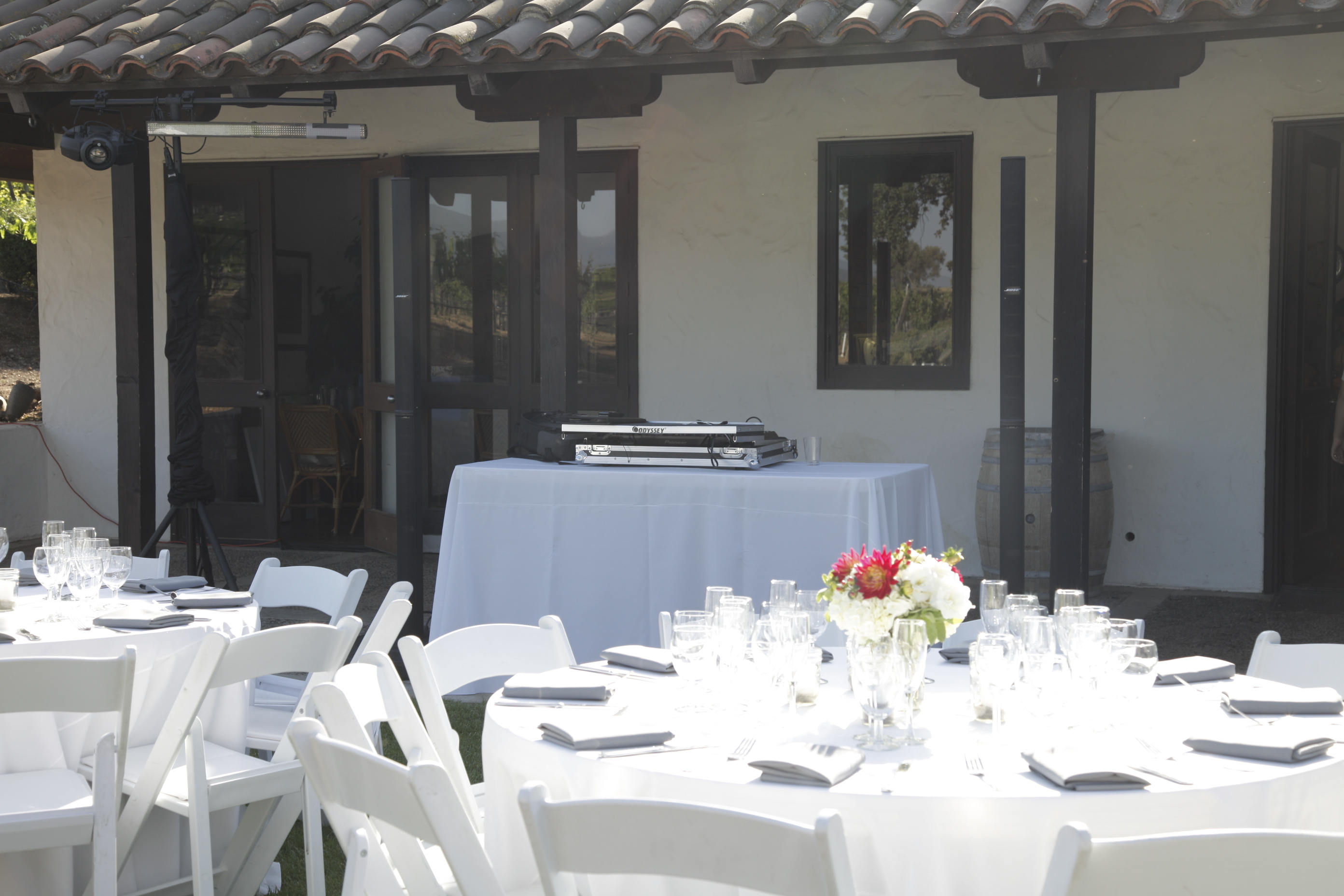 DJ JAS Productions wedding at Gainey Vineyard, Santa Ynez