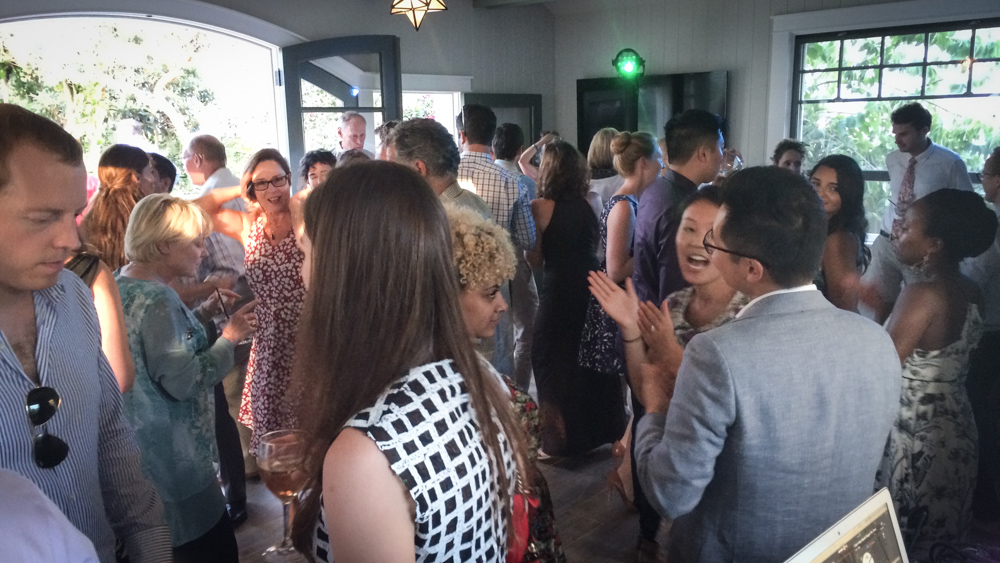 Wedding celebration at Santa Barbara