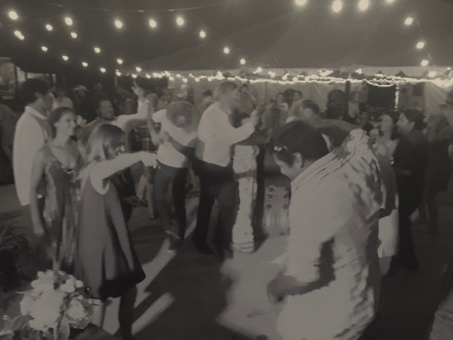 Wedding celebration at a pumpkin patch in Ventura