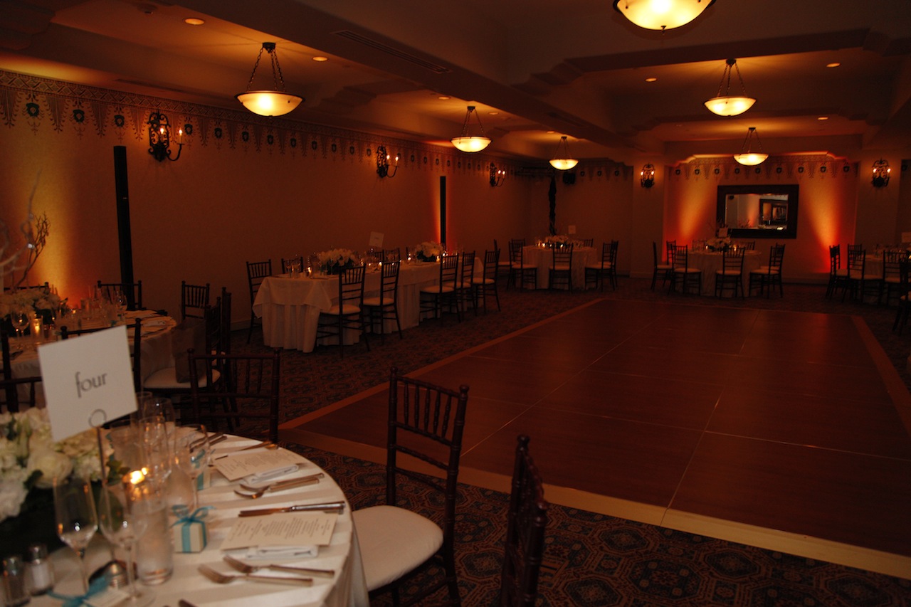 Wedding celebration at the Canary Hotel rooftop, Santa Barbara