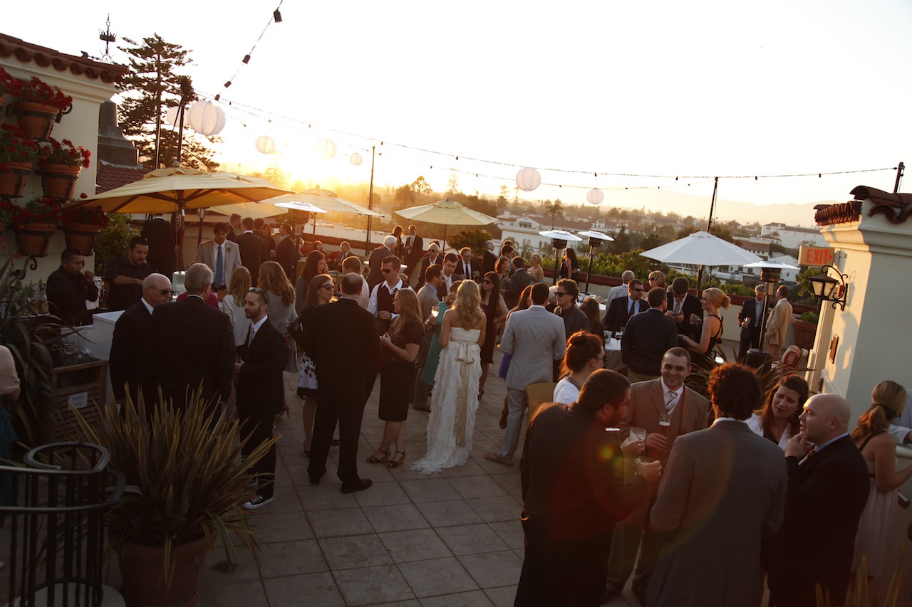 DJ JAS Productions wedding at the Canary Hotel rooftop, Santa Barbara
