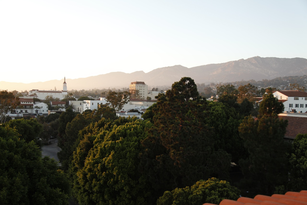 Wedding at the Canary Hotel rooftop, Santa Barbara, with DJ JAS