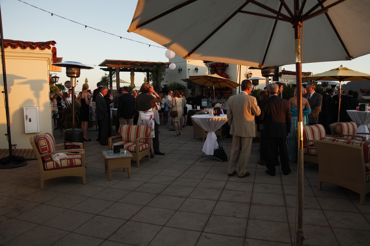 DJ JAS Productions wedding at the Canary Hotel rooftop, Santa Barbara