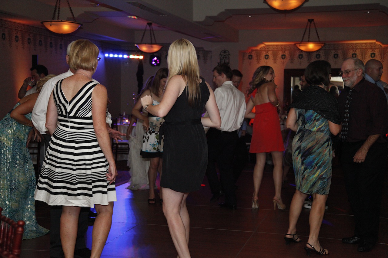 Wedding celebration at the Canary Hotel rooftop, Santa Barbara