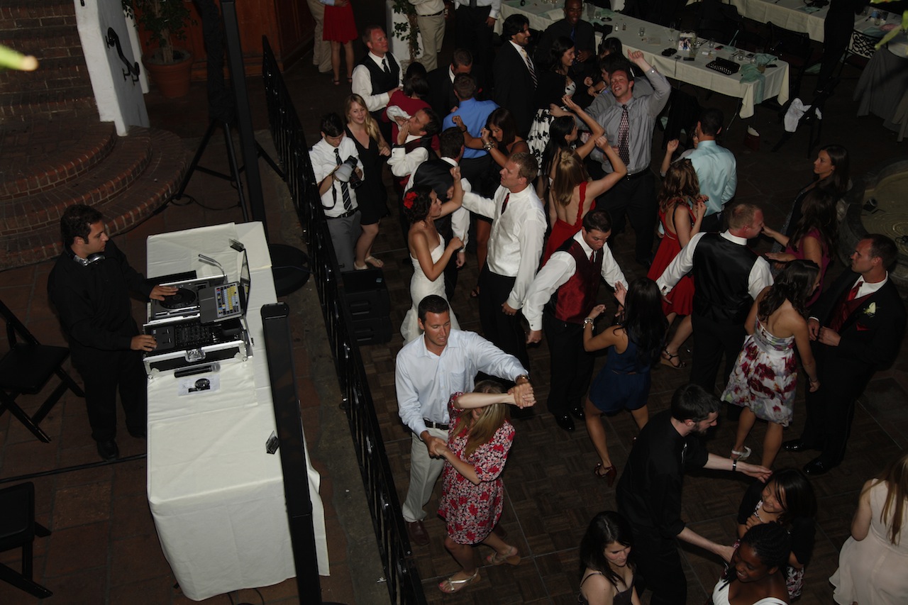 Wedding celebration at El Paseo, Santa Barbara