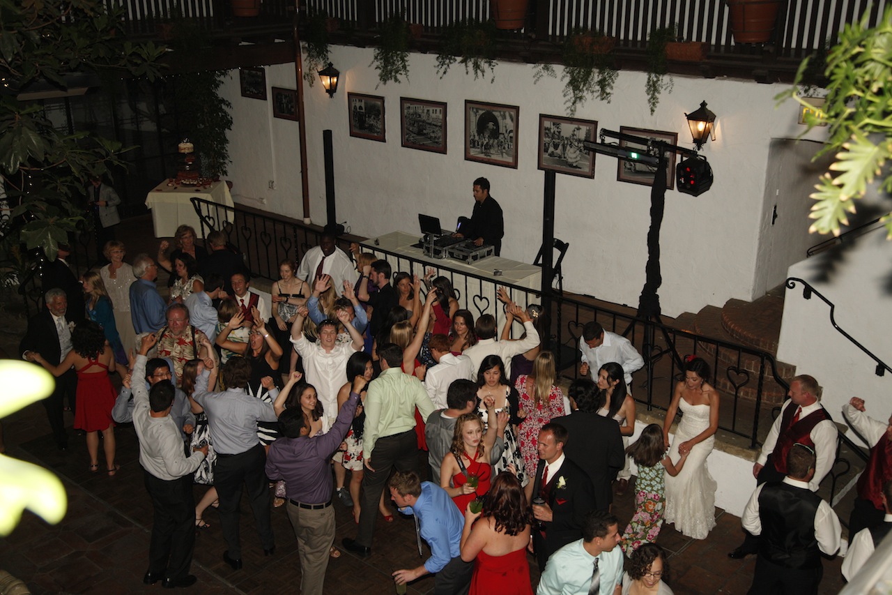 Wedding celebration at El Paseo, Santa Barbara
