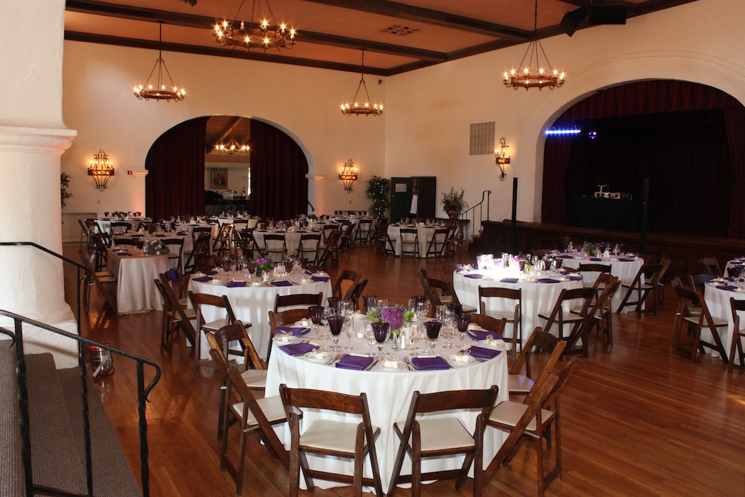 Wedding celebration at Rockwood Women's Club, Santa Barbara