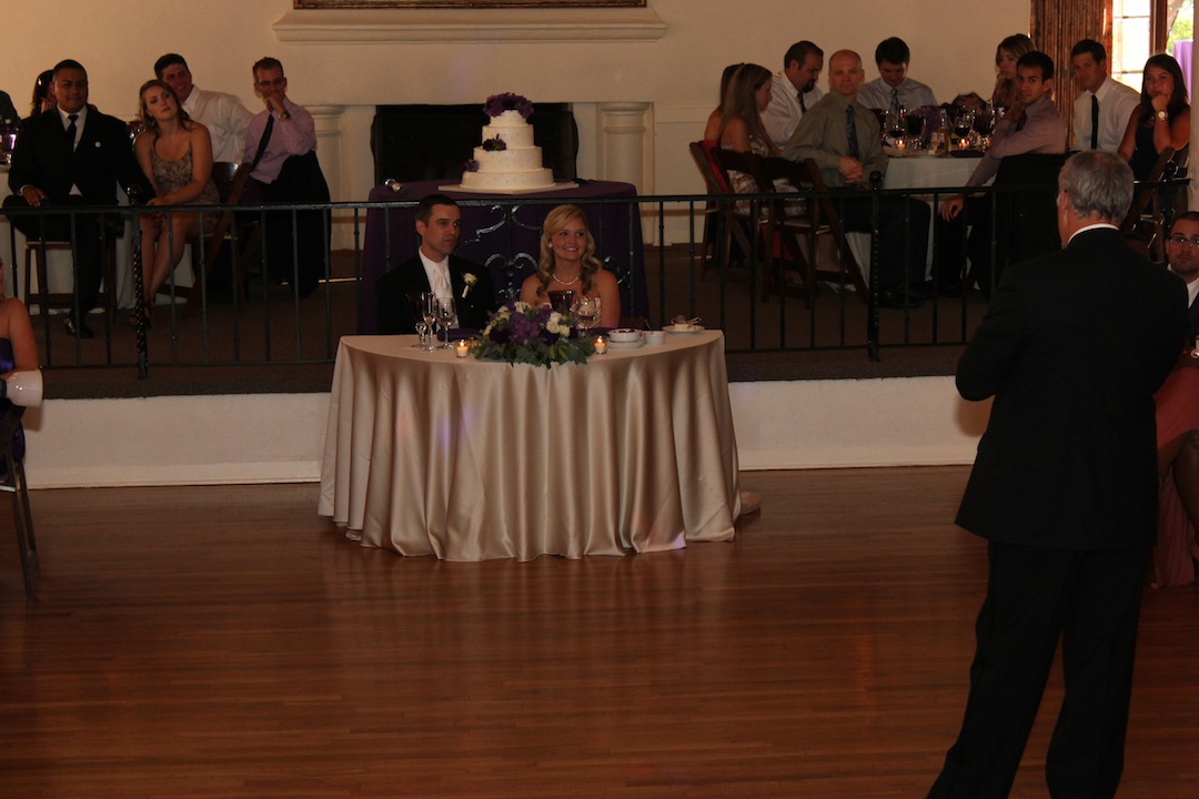 Wedding celebration at Rockwood Women's Club, Santa Barbara