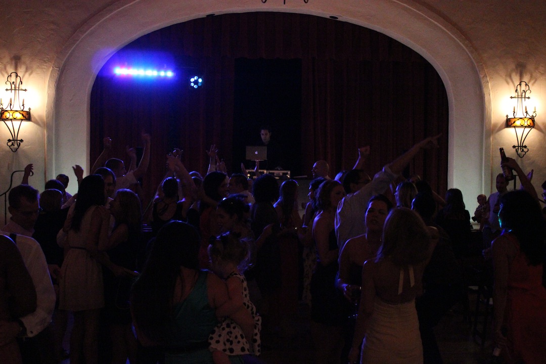 Wedding celebration at Rockwood Women's Club, Santa Barbara