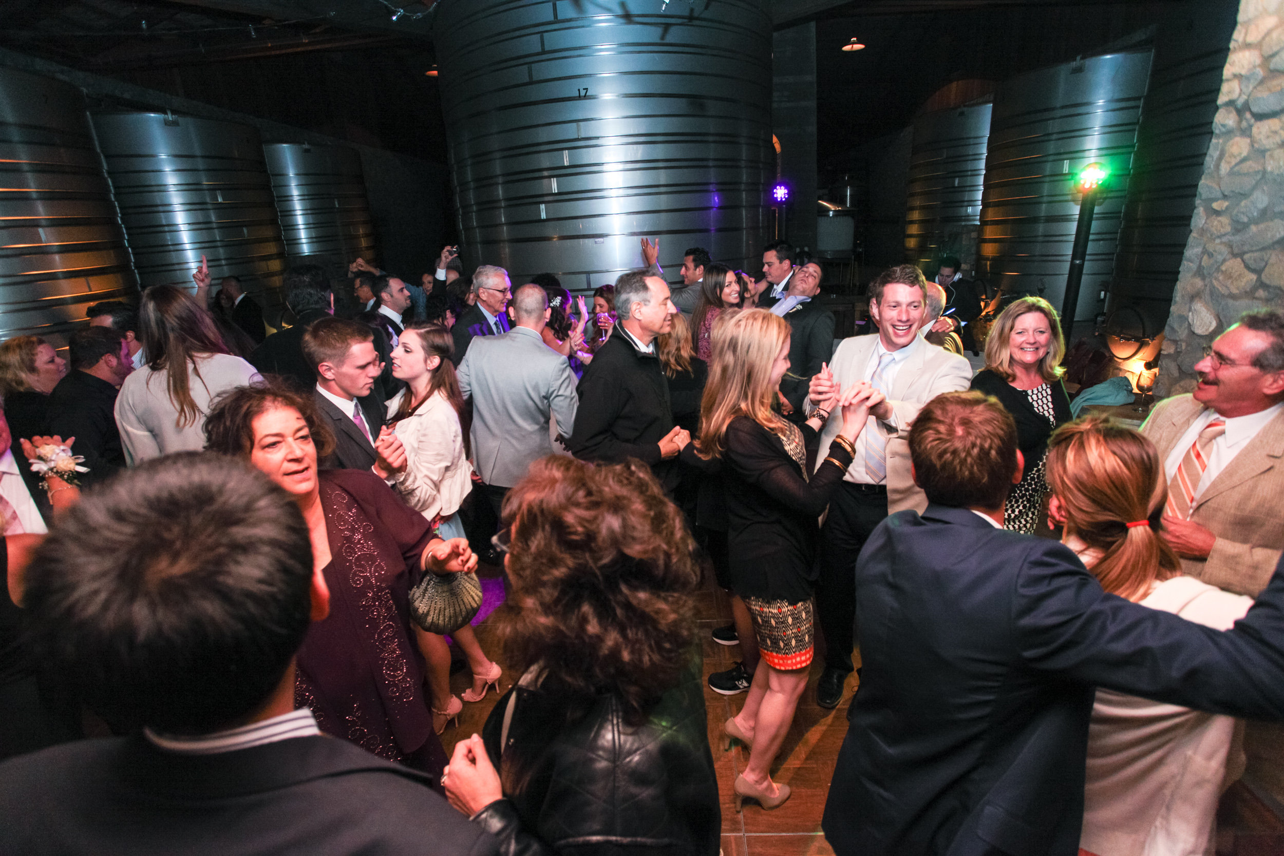 Wedding celebration at Sanford Winery, Lompoc