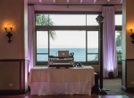 DJ and lighting setup by DJ JAS before a wedding