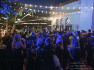 Wedding celebration at the Santa Barbara Club