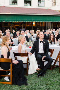Wedding celebration at the Santa Barbara Club