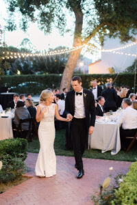 Wedding celebration at the Santa Barbara Club