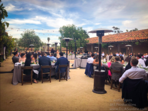 Wedding celebration at the Santa Barbara Historical Museum