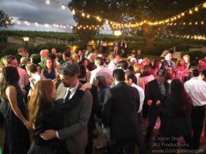 Wedding celebration at Gainey Vineyard, Santa Ynez