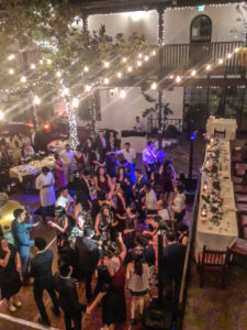 Wedding celebration at El Paseo, Santa Barbara