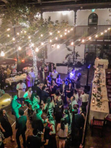 Wedding celebration at El Paseo, Santa Barbara