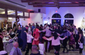 Wedding celebration at the Saint Barbara Greek Orthodox Church event center, Santa Barbara