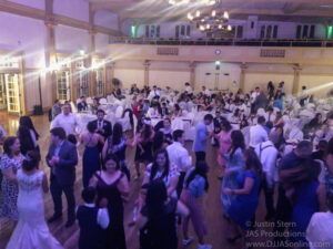 Up-lighting at a wedding at the Historic Carrillo Ballroom, Santa Barbara