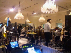 Up-lighting at a wedding at Rosewood Miramar Beach, Montecito