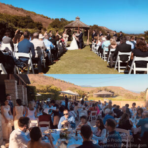 Up-lighting at a wedding at Glen Annie Golf Club, Goleta