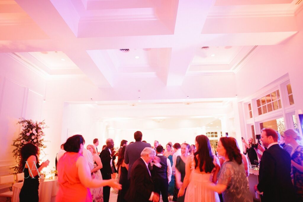 Dance floor at a Sherwood Country Club wedding in Thousand Oaks